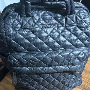 MZ Wallace Quilted Charcoal Backpack